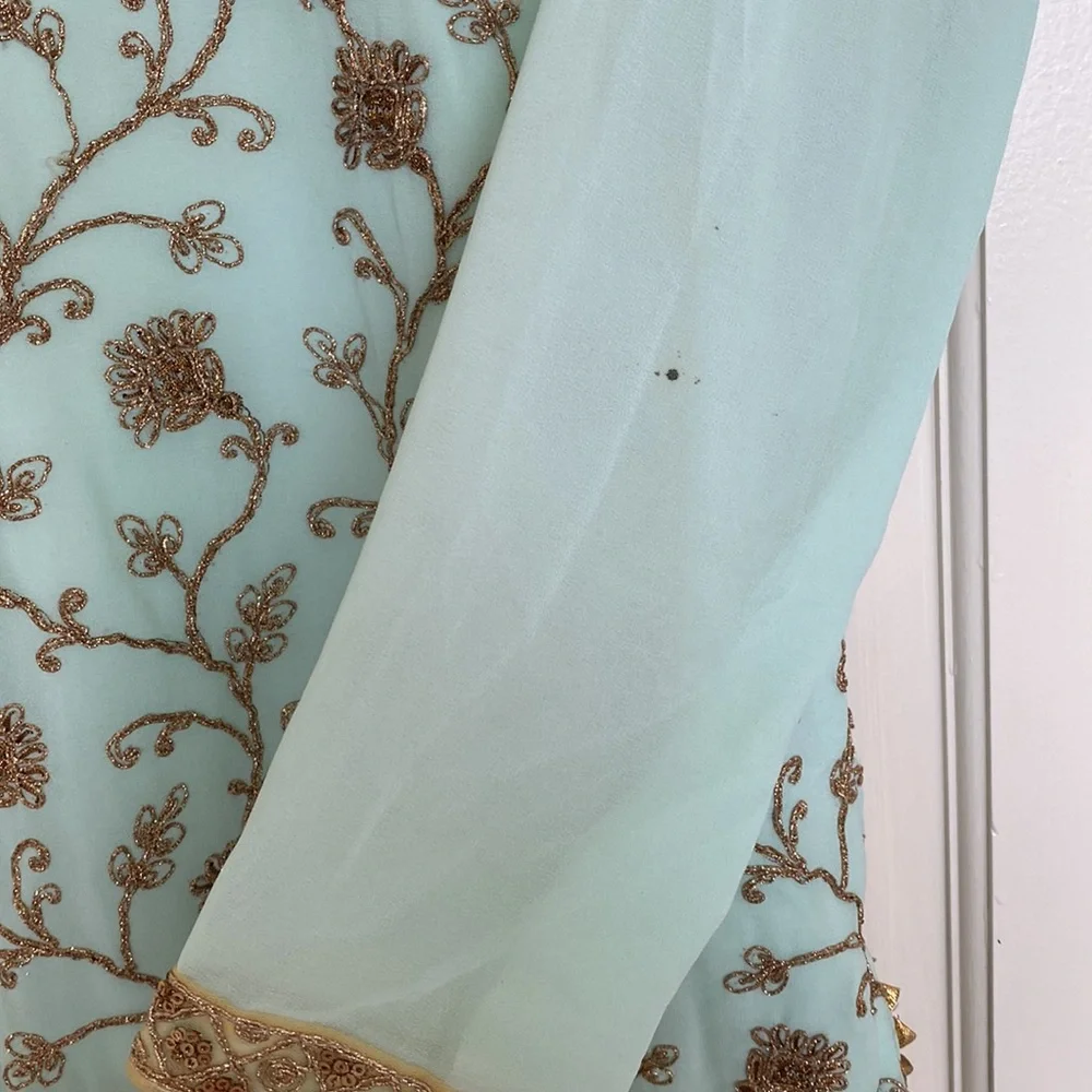 Mint Green Sharara - Picture 4 of 13
